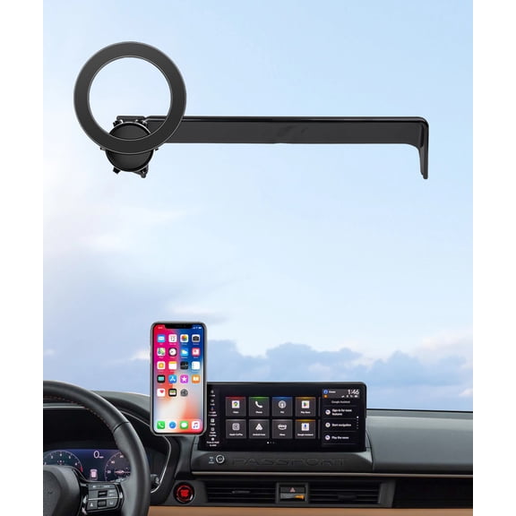 MaserWeller MaserWeller Car Phone Holder for Honda Passport/Pilot 2026 Accessories 12.3-Inch Screen Fixed Clip, 360 Rotation Phone Mount Compatible with MagSafe, Cell Phone Holder That Does Not Affe