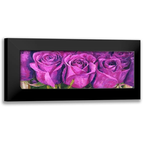 Masera, Angelo 14x7 Black Modern Framed Museum Art Print Titled - Boccioli in fiore
