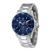 Maserati Competizione Chronograph Stainless Steel Blue Dial Quartz R8873600002 100M Mens Watch