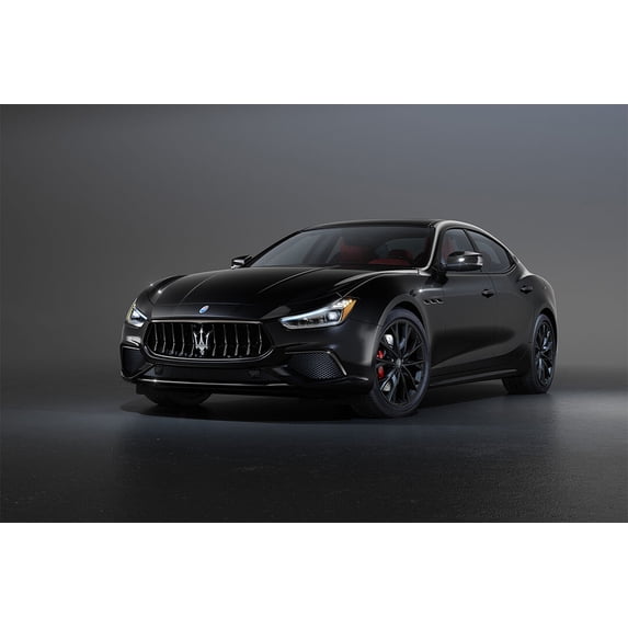 Maserati Ghibli S Q4 GranSport Edizione Ribelle Home Decor - 24x36 Inch Laminated Poster - Stunning Detail and Bold Colors