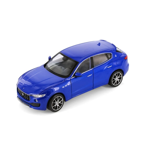 Maserati Levante, Blue Luxury Car - Welly 24078/4D - 1/24 Scale Diecast Model Car