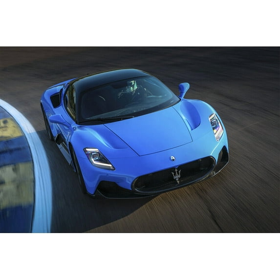 Maserati MC20 Super Sport Car Art Home Decor - 20x30 Inch Laminated Poster - Stunning Detail and Bold Colors