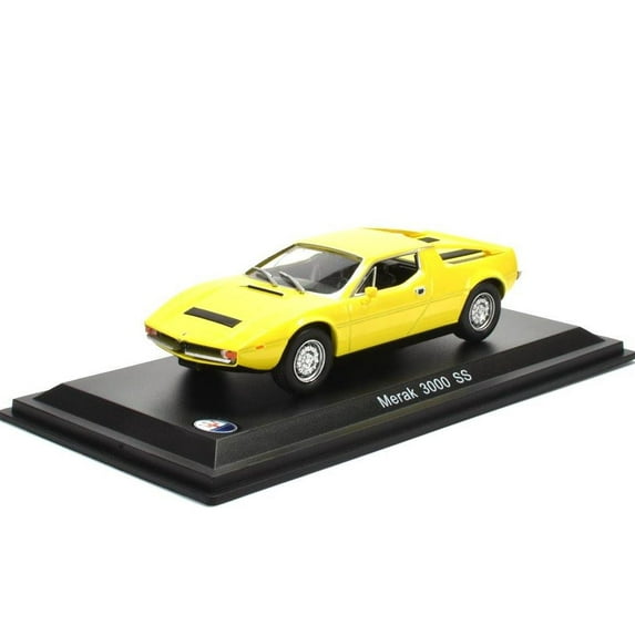 Maserati Merak 3000 SS (1972) 1:43 scale Diecast Model Car in Yellow by Ex Mag