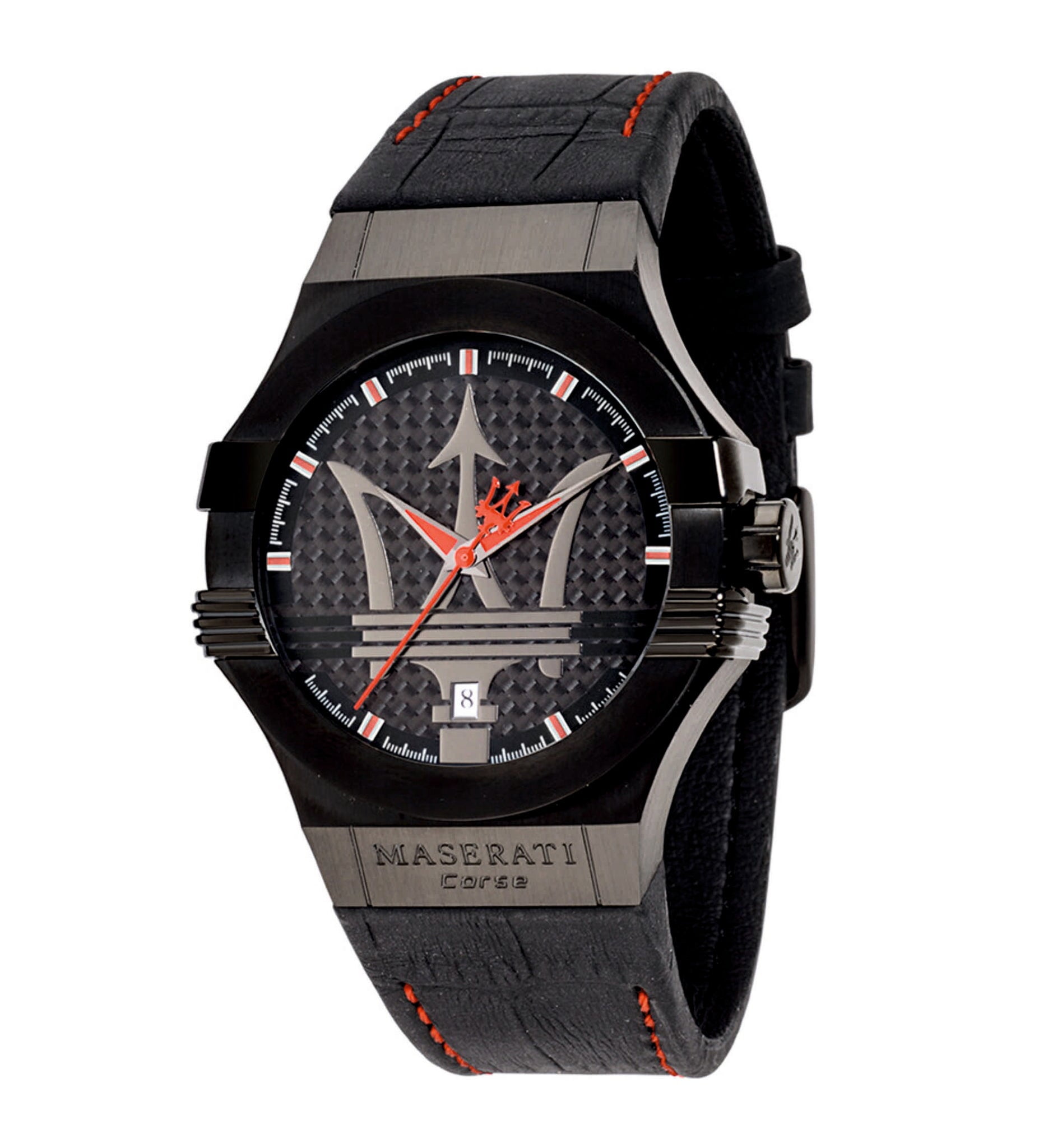 Maserati Potenza Black Mesh Bracelet Black Dial Watch For Men - R8853108010