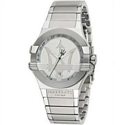 Maserati R8853108002 Potenza Silver Dial Silver Steel Strap Mens Watch