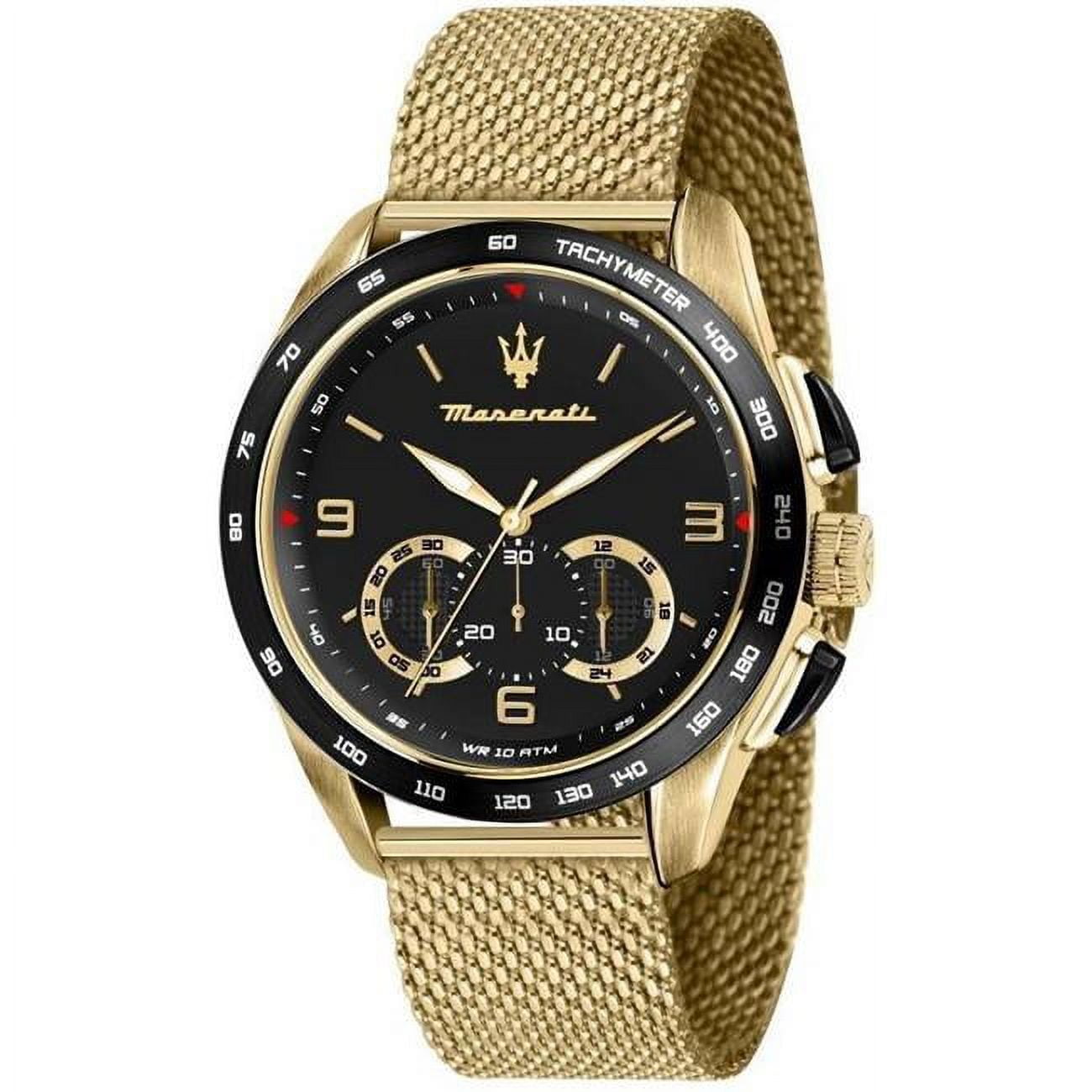 cronos p-taro0812 Maserati Traguardo Chronograph Silver Dial Silver Steel