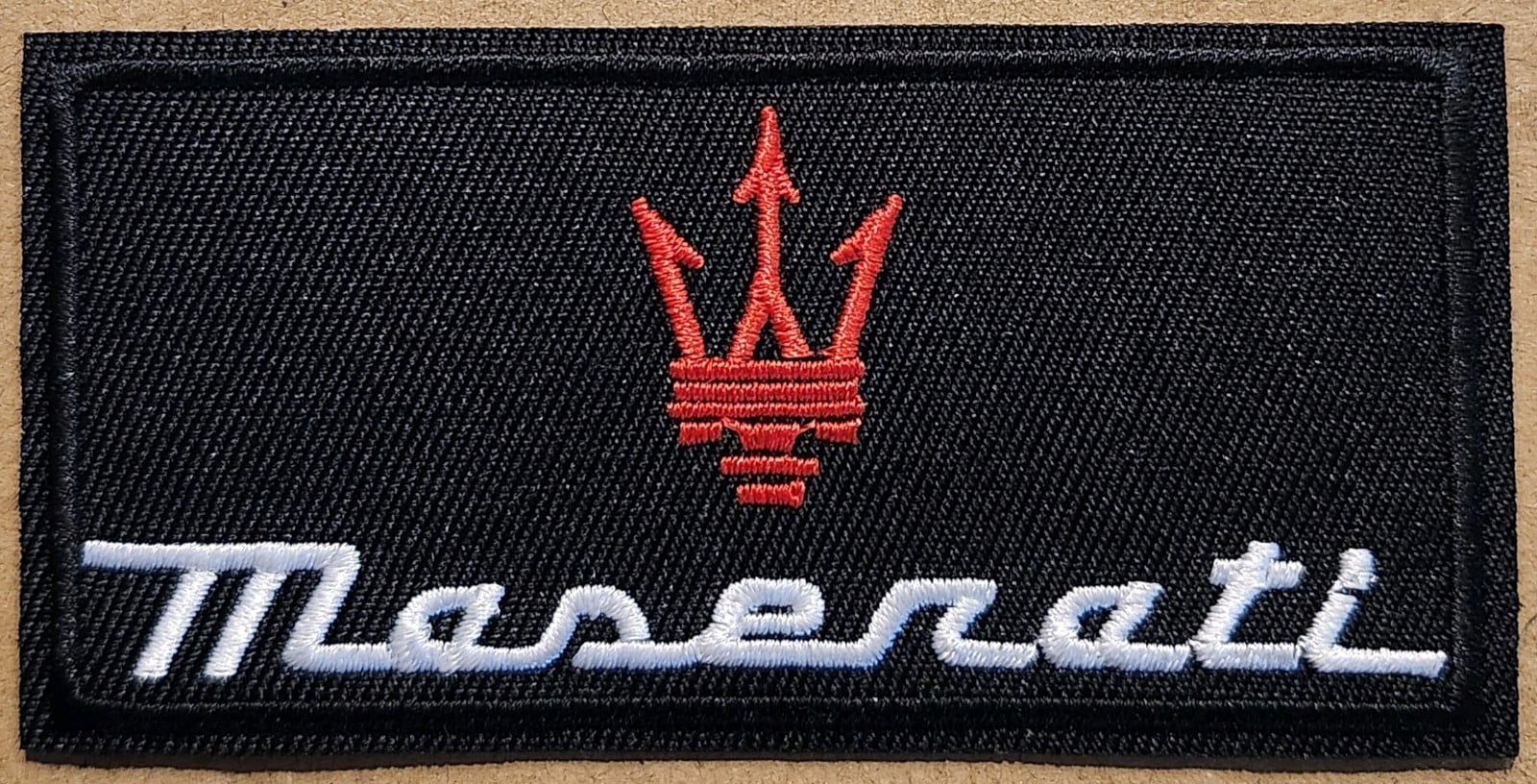 Maserati embroidered Iron on patch 6 ct. sports car luxury vehicle