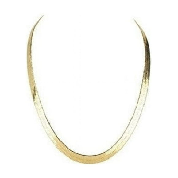 Masertor 14K Herringbone Flat Necklace 20" 5MM