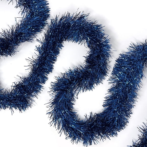 YTTAL 50 Feet Christmas Foil Tinsel Garland Decoration for Holiday Tree Walll Rail Home Office Event-White-XG93201