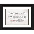thumbnail image 1 of Masey St. Studios 18x13 Black Ornate Wood Framed with Double Matting Museum Art Print Titled - Ive Been Told My Cooking is Edible, 1 of 4