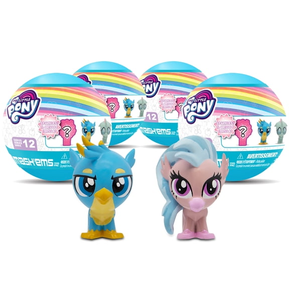 Mash'Ems - My Little Pony - Series 12 - Squishy Collectible Figure 4 Pack (Assortment May Vary)