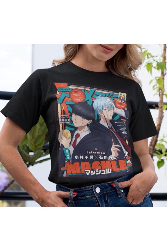 Mash Mashle Manga Series Unisex Tee, Magic & Muscles Shirt, Anime Fan Gift, Comic Book Lover Top, Retro Graphic Tee