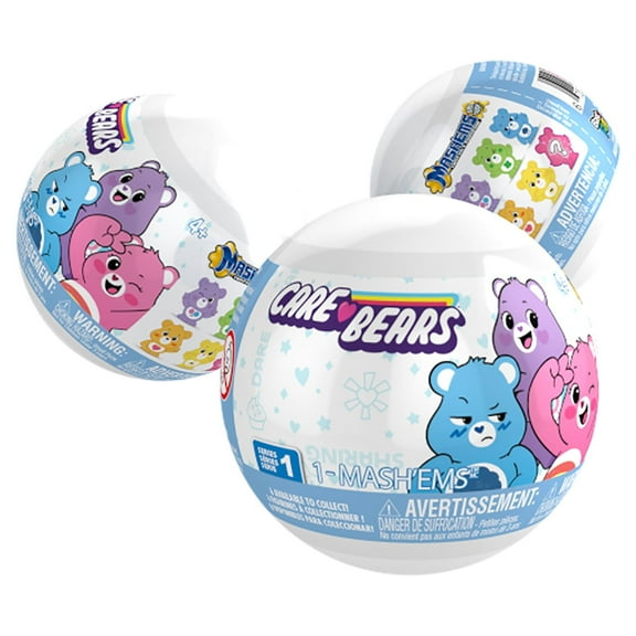 Mash'ems - Care Bears - Squishy Surprise Characters - Collect All 6 - Series 1 (Styles May Vary)