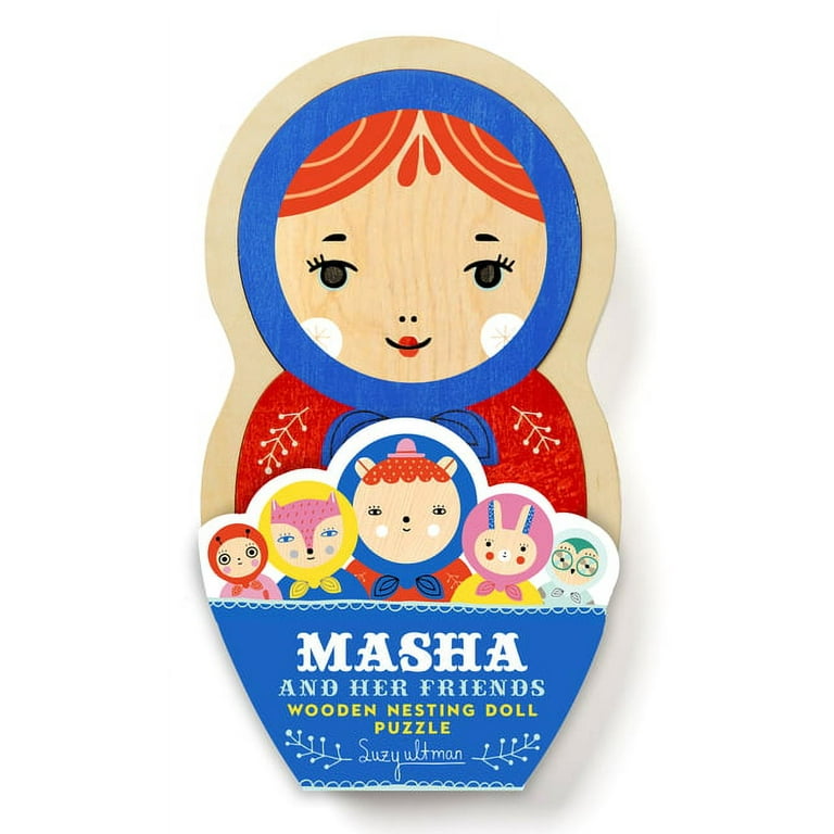 Masha and Her Friends Wooden Nesting Doll Puzzle (Game)