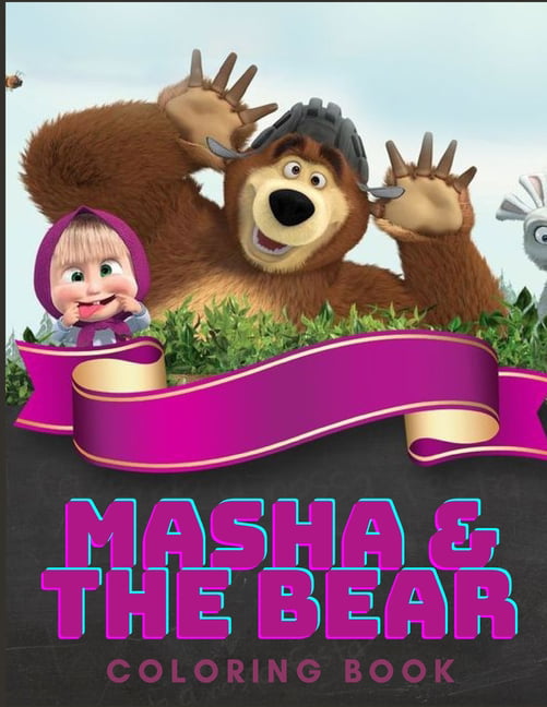 60 Masha and the Bear Coloring Pages Cartoon Coloring Pages - Etsy