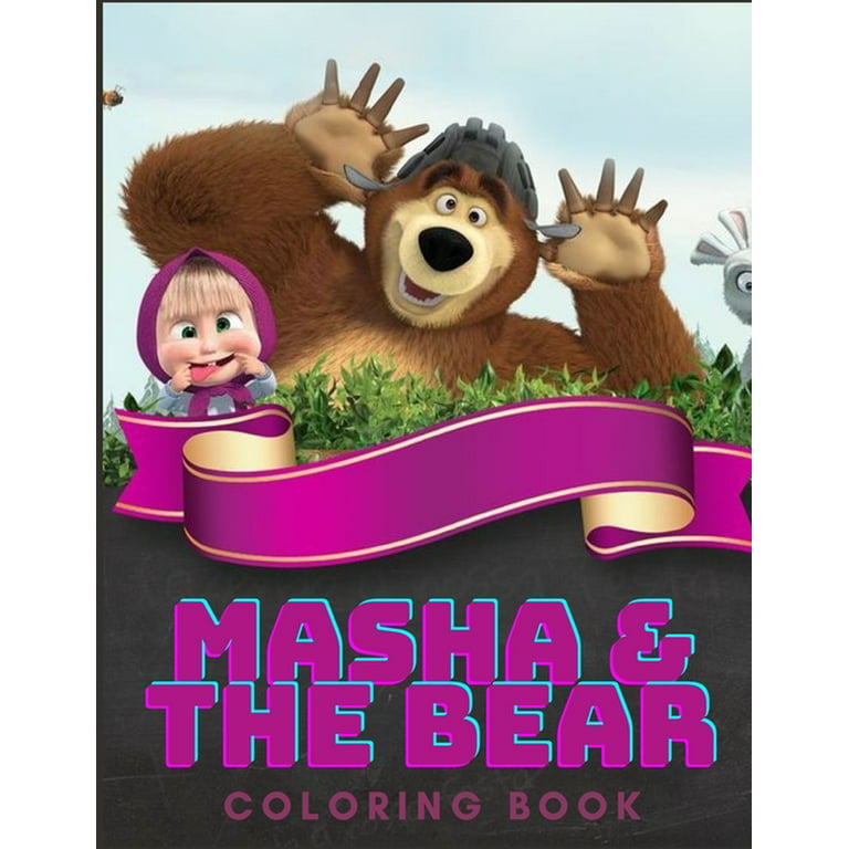 Masha And The Bear – Friends Forever Giant Coloring Book For Kids –  NoyaStore
