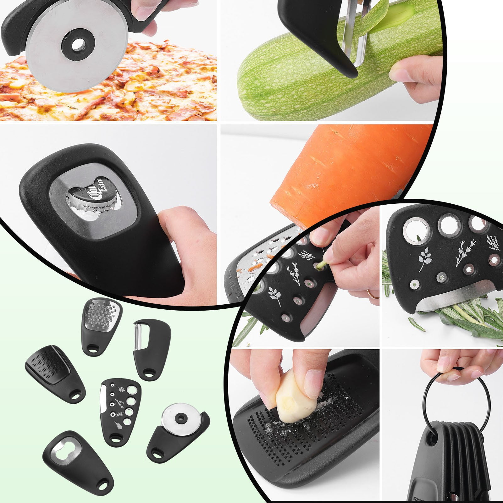 Mashaouyo Kitchen Unique Gadgets Set 6 Pieces Space Saving Cheese