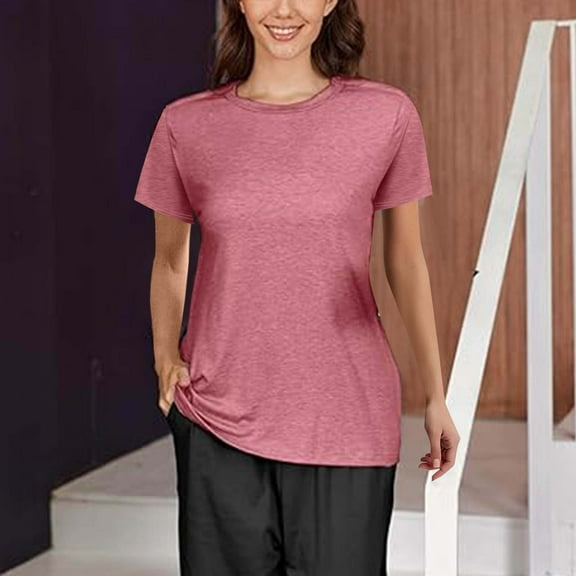 Mashaouyo Up To 50% Off Post Shoulder Surgery Shirts for Women Tear Away 3/4 Tops After Rotator Cuff Shirts Chemo Port Adaptive Clothing