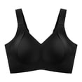 thumbnail image 1 of Mashaouyo Women's Bras Wide Straps Without Ring Gathered To Collect Side Breasts Large Size Tank Top Non Marking Bra Underwear Minimizer Bras for Women, 1 of 3
