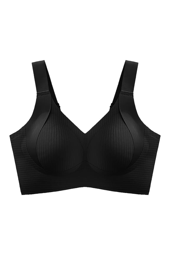 Women's Bras Wide Straps Without Ring Gathered To Collect Side Breasts Large Size Tank Top Non Marking Bra Underwear Minimizer Bras for Women