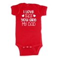 thumbnail image 1 of Mashed Clothing Unisex-Baby - I Love That You Are My Dad Father's Day - Baby Bodysuit (Apple, 18 Months), 1 of 1