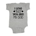 thumbnail image 1 of Mashed Clothing Unisex-Baby - I Love That You Are My Dad Father's Day - Baby Bodysuit (Sport Grey, 12 Months), 1 of 1