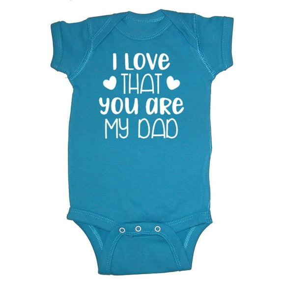 Mashed Clothing Unisex-Baby - I Love That You Are My Dad Father's Day - Baby Bodysuit