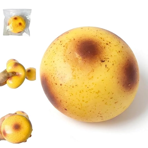 Mashed Potato Squishy, Stress Ball Realistic Fake Food Shape Fidget Toy Slow Rebound Soft Texture Squeezable Potato Sensory Gift for Adults Teens Party Favor Desk Display(1pc)