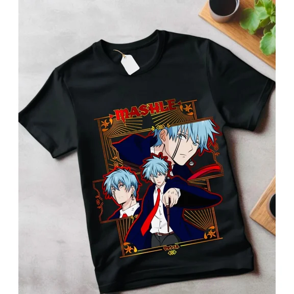 Mashle T-Shirt Magic and Muscles Mash Cream Puff Anime Gifts Shirt All Size