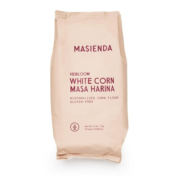 Masienda Heirloom White GGA1 Masa Harina/Flour. Nixtamalized Flour Perfect for Tortillas, Tamales, Tostadas, Pupusas, Arepas and More. Gluten-Free, Non-GMO, Preservative-Free. 2.2 Pounds.