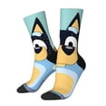 thumbnail image 1 of Masiiu Bluey Pattern Adult Crew Socks, Breathable Color-Block Mid-Calf Socks, Comfortable for Daily Wear and Sports, 1 of 6