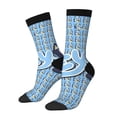 thumbnail image 1 of Masiiu Bluey Pattern Adult Crew Socks, Breathable Color-Block Mid-Calf Socks, Comfortable for Daily Wear and Sports, 1 of 6
