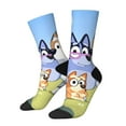 thumbnail image 1 of Masiiu Bluey Pattern Adult Crew Socks, Breathable Color-Block Mid-Calf Socks, Comfortable for Daily Wear and Sports, 1 of 6