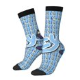 thumbnail image 1 of Masiiu Bluey Pattern Adult Crew Socks, Breathable Color-Block Mid-Calf Socks, Comfortable for Daily Wear and Sports, 1 of 6