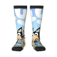 thumbnail image 1 of Masiiu Bluey Print Adult Crew socks, Comfortable Novelty Colorful Patterned, Breathable, Stylish Colorblock for Men Women, 1 of 6