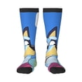 thumbnail image 1 of Masiiu Bluey Print Adult Crew socks, Comfortable Novelty Colorful Patterned, Breathable, Stylish Colorblock for Men Women, 1 of 6