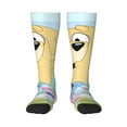 thumbnail image 1 of Masiiu Bluey Print Adult Crew socks, Comfortable Novelty Colorful Patterned, Breathable, Stylish Colorblock for Men Women, 1 of 6