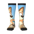 thumbnail image 1 of Masiiu Bluey Print Adult Crew socks, Comfortable Novelty Colorful Patterned, Breathable, Stylish Colorblock for Men Women, 1 of 6