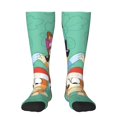 thumbnail image 1 of Masiiu Bluey Print Adult Crew socks, Comfortable Novelty Colorful Patterned, Breathable, Stylish Colorblock for Men Women, 1 of 6