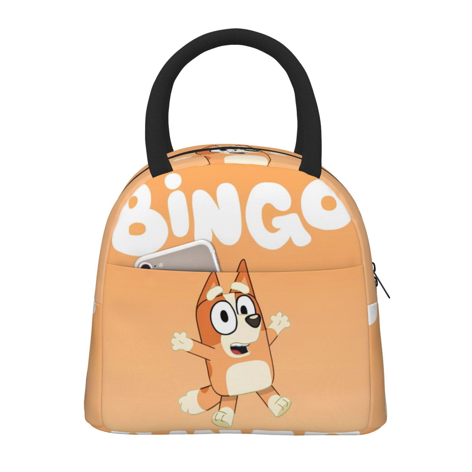 Masiiu Bluey Print Lunch Bag Large Capacity, Insulated Lunch Bag for Work, School, Picnic-One Size