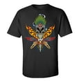 thumbnail image 1 of Masijuana Herbal Skull Adult Unisex Short Sleeve T-Shirt-Black-Large, 1 of 4
