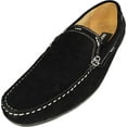 thumbnail image 1 of Masimo Mens Leather Driving Shoes Adult Male Slip on Loafers Black 6, 1 of 7