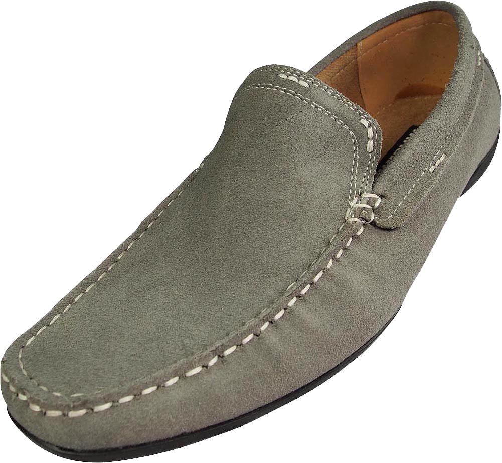 My Slippers Men’s Slate Grey Leather Slip-On Driving Loafers Sz 8 My Slippers Mens | eBay main image 2