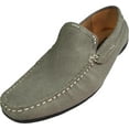thumbnail image 1 of Masimo Mens Leather Driving Shoes Adult Male Slip on Loafers Grey 8, 1 of 7