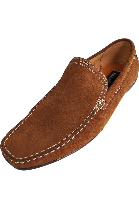 - Mens Slip On Casual Dress Suede Driving Moccasin - Driver Mocs