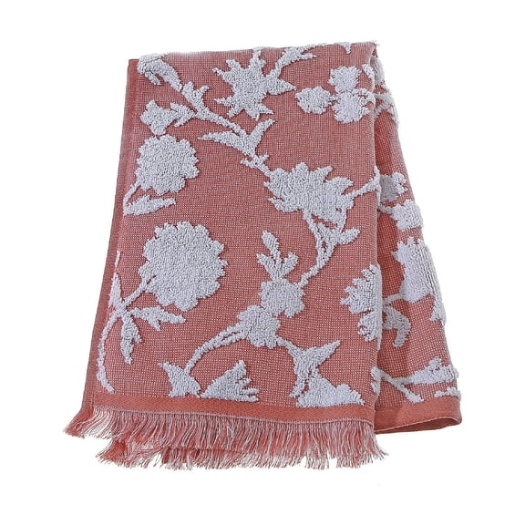 Masion Concepts Cameron Hand Towel 16" X 27" Blush - Set of 2 ,Blush,Cotton, 16 L x 27 W x 1 H