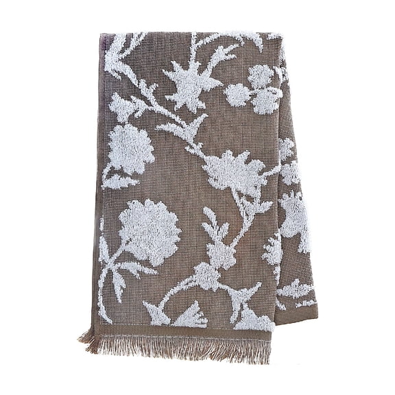 Masion Concepts Cameron Hand Towel 16" X 27" Taupe - Set of 2 ,Taupe,Cotton, 16 L x 27 W x 1 H