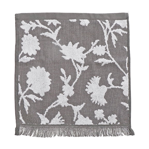 Masion Concepts Cameron Wash Cloth 12" X 12" Dark Grey - Set of 6 ,Dark Grey,Cotton, 12 L x 12 W x 1 H