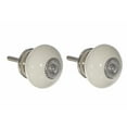thumbnail image 1 of Masion Concepts Decorative Smooth Ceramic Knob Set Of 2 Ivory - Set of 2 ,Ivory,Ceramic, 1.75 L x 1.75 W x 2.75 H, 1 of 3