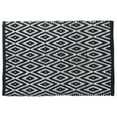 thumbnail image 1 of Masion Concepts Handwoven Diamond Rug 30" X 48" Black ,Black,Cotton, 30 L x 48 W x 1 H, 1 of 3